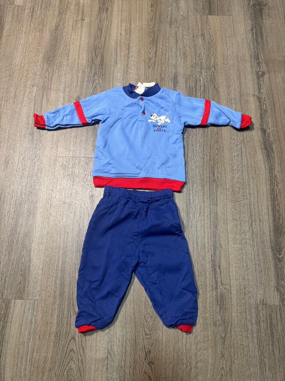 Vintage Disney 101 Dalmations Two-Piece Baby Boy's Outfit